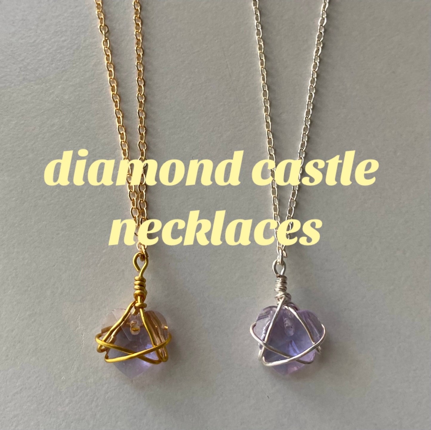 diamond castle necklace